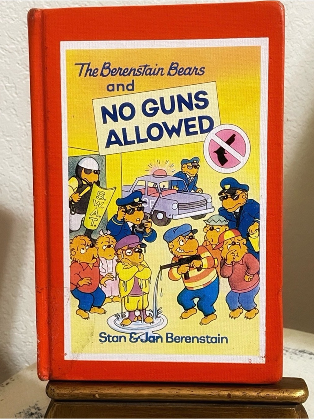 The Berenstain Bears "No Guns Allowed" Hardcover - Red